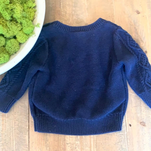 💙Baby Gap Baby 6-12 months Navy Knit sweater - Picture 4 of 4